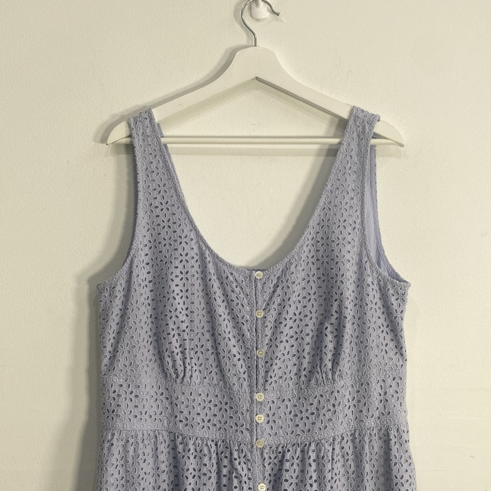 J. Crew Eyelet Midi Dress Cotton 16T - Picture 3 of 12